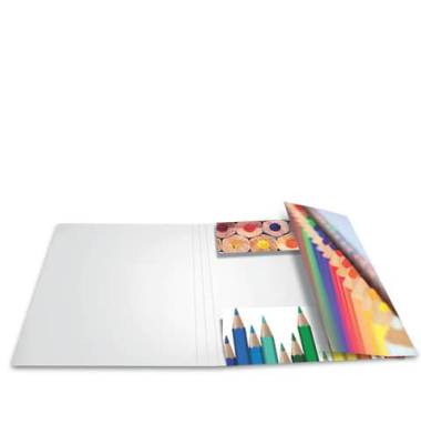 Gummizugmappe 19231, A3 stifte Karton, mit 3 Einschlagklappen