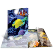 Gummizugmappe Sammelmappe A3 PP 19334, A3 Motiv Fische Polypropylen (PP), mit 3 Einschlagklappen