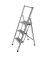 Tritthocker 601012100 Klapptritt, 1 x 3 Stufen, alu, Aluminium