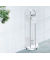 WC-Garnitur Raumwunder 33 x 84 x 18 cm (B x H x T) Stahl/Polypropylen chrom