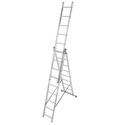 Alu Vielzweckleiter 033 Corda 3 x 9 Stufen