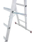 Vielzweckleiter 082015 CORDA, 2 x 6 Stufen, silber, Aluminium