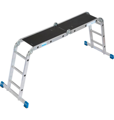 Alu Gelenkleiter 1235 Stabilo 4 x 3 Stufen
