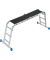 Alu Gelenkleiter 1235 Stabilo 4 x 3 Stufen