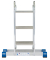 Alu Gelenkleiter 1235 Stabilo 4 x 3 Stufen