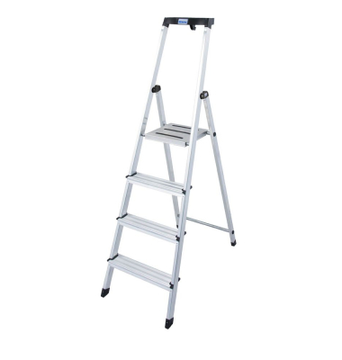 Stehleiter 126320 MONTO Safety, 1 x 4 Stufen, silber, Aluminium