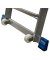Alu Podestleiter Stabilo 2 x 8 Stufen fahrbar