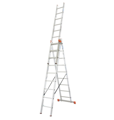 Alu Vielzweckleiter 1296 Monto Tribilo 3 x 9 Stufen