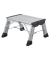 Aluminium Doppel-Klapptritt klappbar Arbeitshöhe (max.): 2.20 m Krause Treppy PlusLine 130327 Silber 1.8 kg