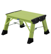Aluminium Doppel-Klapptritt klappbar Arbeitshöhe (max.): 2.20 m Krause Treppy PlusLine 130365 Grün 1.8 kg