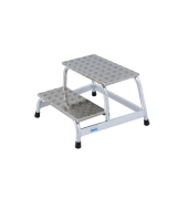 Aluminium Montagetritt  Arbeitshöhe (max.): 2.40 m Krause  805027 Silber 5 kg