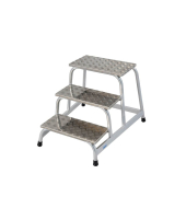 Aluminium Montagetritt  Arbeitshöhe (max.): 2.60 m Krause  805034 Silber 7 kg