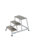 Aluminium Montagetritt  Arbeitshöhe (max.): 2.60 m Krause  805034 Silber 7 kg