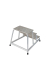 Aluminium Montagetritt  Arbeitshöhe (max.): 2.60 m Krause  805034 Silber 7 kg