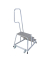 Aluminium Montagetritt fahrbar Arbeitshöhe (max.): 2.60 m Krause STABILO Professional 805089 Silber 11 kg
