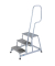 Aluminium Montagetritt fahrbar Arbeitshöhe (max.): 2.60 m Krause STABILO Professional 805089 Silber 11 kg