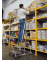 Aluminium Montagetritt fahrbar Arbeitshöhe (max.): 2.60 m Krause STABILO Professional 805089 Silber 11 kg