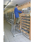 Aluminium Montagetritt fahrbar Arbeitshöhe (max.): 2.80 m Krause  805096 Silber 13.5 kg