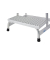 Aluminium Montagetritt  Arbeitshöhe (max.): 2.20 m Krause  805317 Silber 2.5 kg