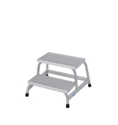 Aluminium Montagetritt  Arbeitshöhe (max.): 2.40 m Krause  805324 Silber 6 kg
