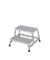 Aluminium Montagetritt  Arbeitshöhe (max.): 2.40 m Krause  805324 Silber 6 kg