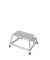 Aluminium Montagetritt  Arbeitshöhe (max.): 2.40 m Krause  805324 Silber 6 kg