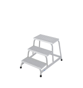 Aluminium Montagetritt  Arbeitshöhe (max.): 2.60 m Krause  805331 Silber 8.5 kg