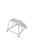 Aluminium Montagetritt  Arbeitshöhe (max.): 2.60 m Krause  805331 Silber 8.5 kg