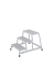 Aluminium Montagetritt  Arbeitshöhe (max.): 2.60 m Krause  805331 Silber 8.5 kg