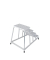 Aluminium Montagetritt  Arbeitshöhe (max.): 2.80 m Krause  805348 Silber 11 kg