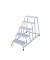 Aluminium Montagetritt  Arbeitshöhe (max.): 3.00 m Krause  805355 Silber 14 kg