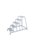 Aluminium Montagetritt  Arbeitshöhe (max.): 3.00 m Krause  805355 Silber 14 kg