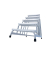 Aluminium Montagetritt  Arbeitshöhe (max.): 3.00 m Krause  805355 Silber 14 kg