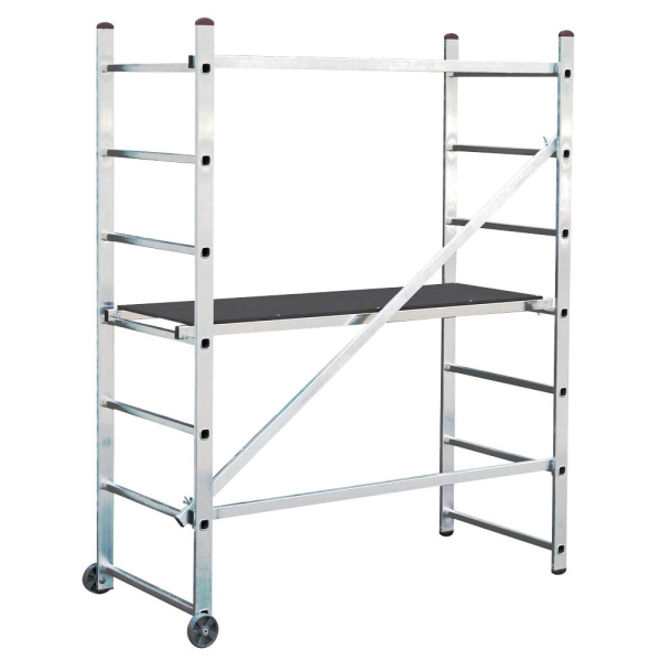 4009199916174 - Krause 916174 CORDA Aluminium Gerüst fahrbar Arbeitshöhe (max) 3 m Silber 18 kg 4009199916174 - Krause 916174 CORDA Aluminium Gerüst fahrbar Arbeitshöhe (max) 3 m Silber 18 kg