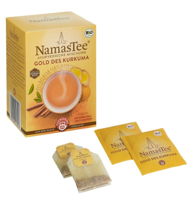 NamasTee Gold des Kurkuma Bio-Tee 15 Portionen