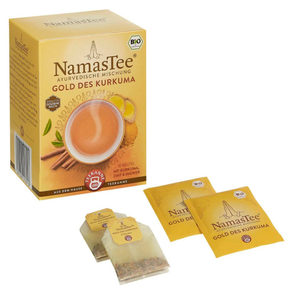 4009300018117 - NamasTee Gold des Kurkuma Bio-Tee 15 Portionen 4009300018117 TEEKANNE 30 Gramm 4009300018117 - NamasTee Gold des Kurkuma Bio-Tee 15 Portionen 4009300018117 TEEKANNE 30 Gramm