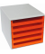Schubladenbox orange DIN A4 mit 5