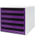 Schubladenbox violett DIN A4 mit 5