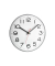 Wanduhr 60.3017 silber Kunststoff