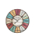  Wanduhr Vintage 60.3021 60.3021, bunt, rund, analog