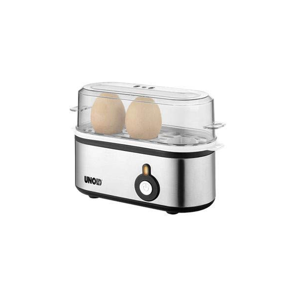 4011689386107 - UNOLD Eierkocher Mini 38610 silberfarben (edelstahlfarben) Eierzubereitung Eierkocher
