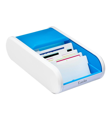 Visitenkartenbox Linear H6218030 300Karten blue lagoon