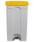 Mülleimer 90,0 l weiß, gelb H24023-18