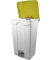 Mülleimer 90,0 l weiß, gelb H24023-18