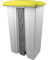 Mülleimer 90,0 l weiß, gelb H24023-18