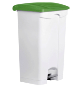 Mülleimer 90,0 l weiß, grün H24023-51