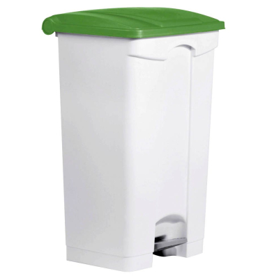 Mülleimer 90,0 l weiß, grün H24023-51