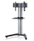 TV-Ständer Stadino Mini schwarz, silber, schwarzglas