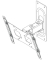 TV-Wandhalterung B-FS 1 silber