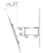 TV-Wandhalterung B-FS 1 silber